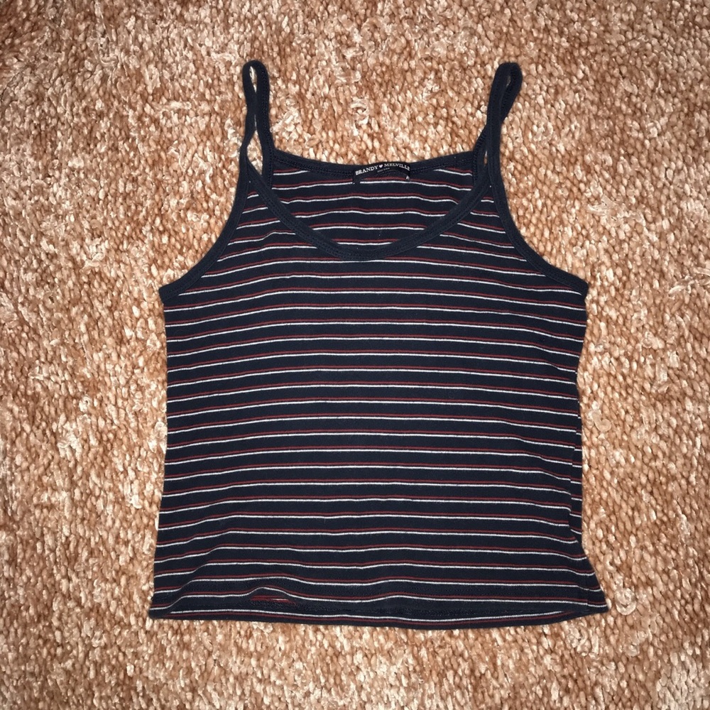 Brandy Melville red white and blue tank top